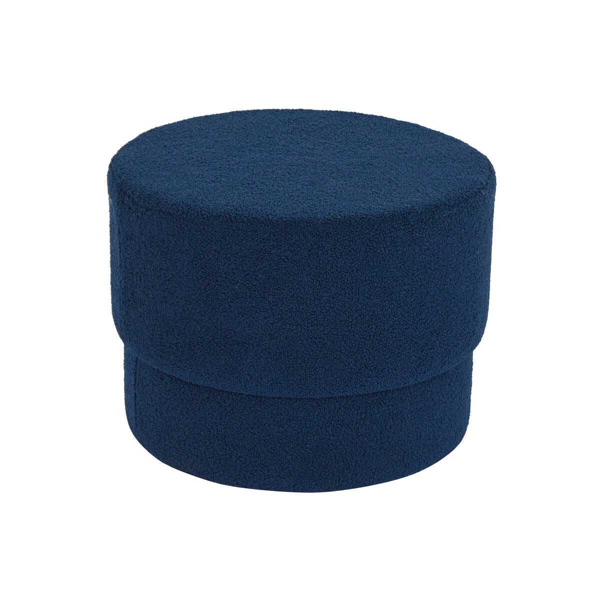 Footrest DKD Home Decor Blue Velvet 55 x 55 x 40 cm-0