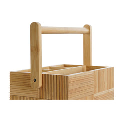 Cutlery basket DKD Home Decor Natural Bamboo 27 x 16,5 x 11,5 cm-2