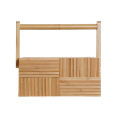 Cutlery basket DKD Home Decor Natural Bamboo 27 x 16,5 x 11,5 cm-1