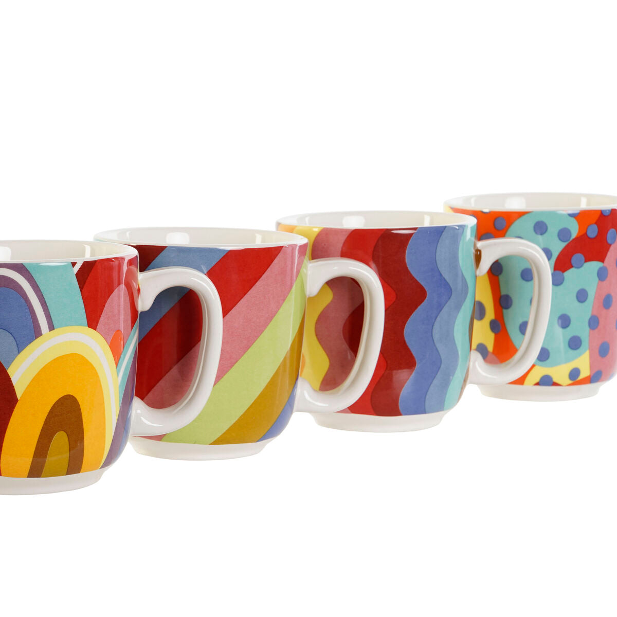 Coffee Set DKD Home Decor Multicolour Coral Bamboo Dolomite Modern 180 ml-4