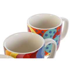 Coffee Set DKD Home Decor Multicolour Coral Bamboo Dolomite Modern 180 ml-3