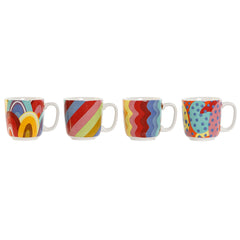 Coffee Set DKD Home Decor Multicolour Coral Bamboo Dolomite Modern 180 ml-0