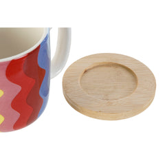 Coffee Set DKD Home Decor Multicolour Coral Bamboo Dolomite Modern 180 ml-2