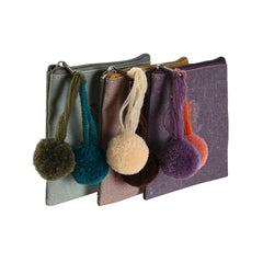 Purse DKD Home Decor Brown Green Burgundy Yoga (3 Units)-2