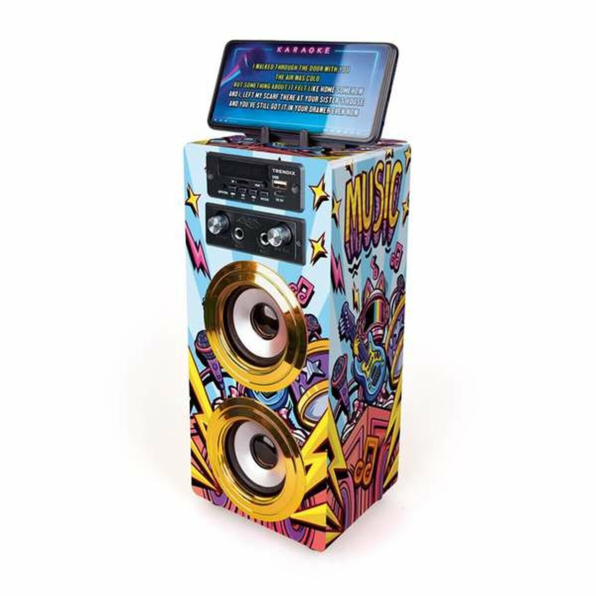 Speaker with Karaoke Microphone-2