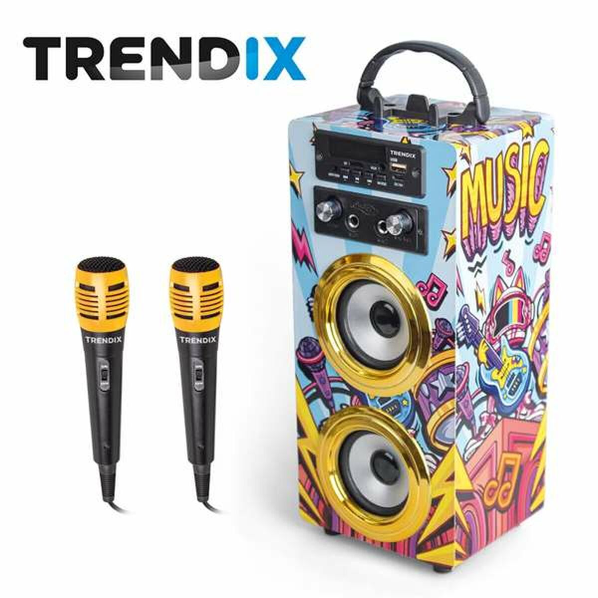 Speaker with Karaoke Microphone-1