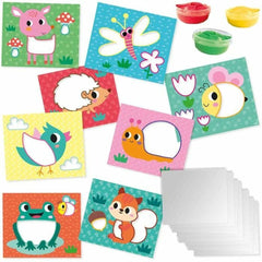Drawing Set SES Creative Eco Finger Paint Cards-1