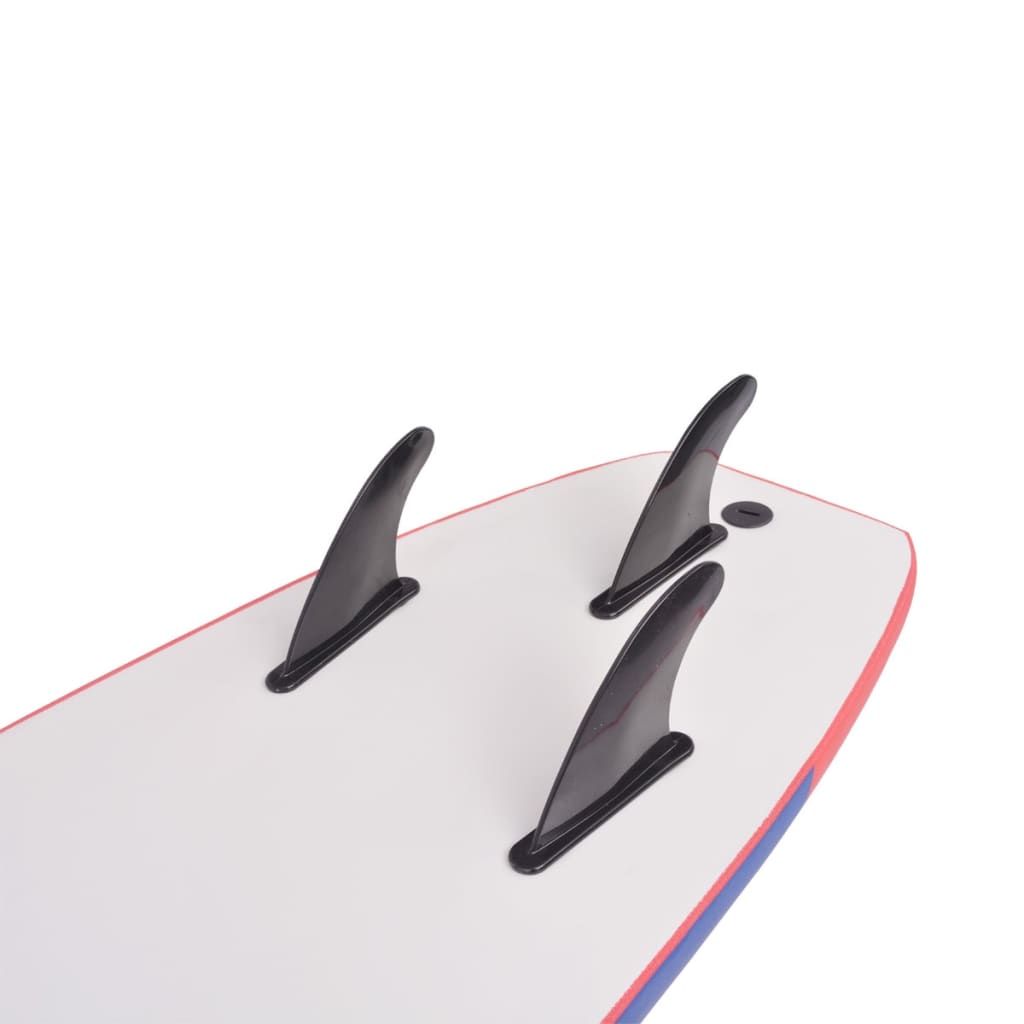 vidaXL Surfboard Blue and Red 66.9"-4