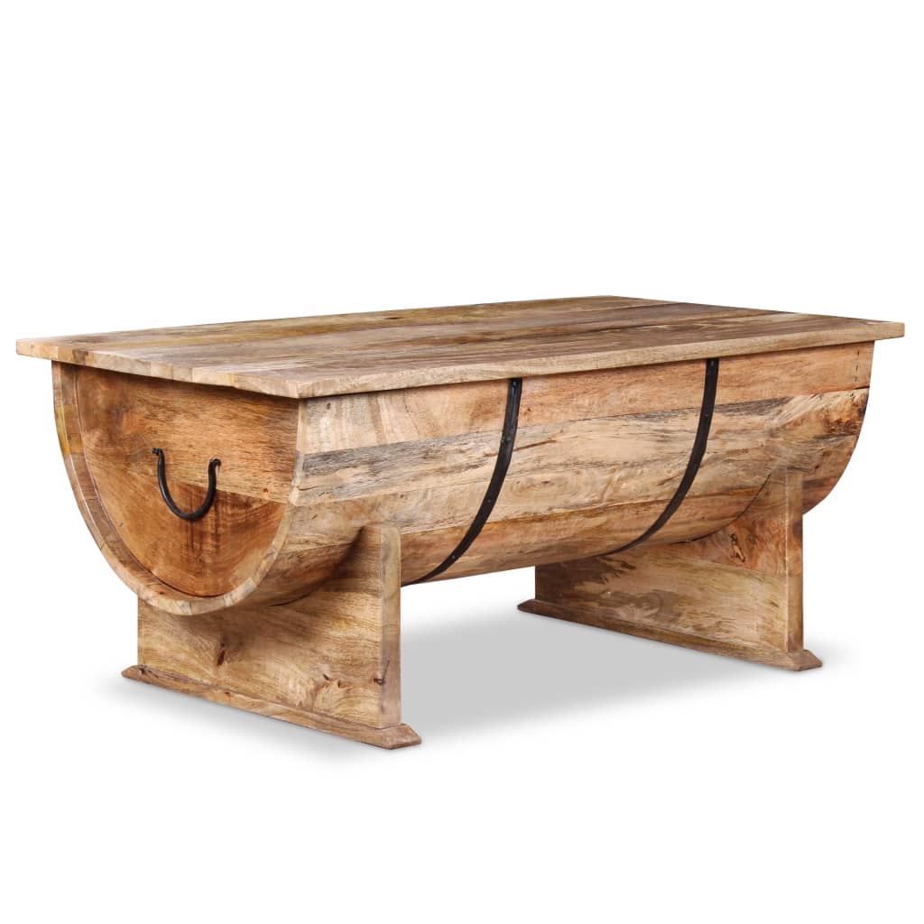 vidaXL Coffee Table Solid Mango Wood 34.6"x19.7"x15.7"-4