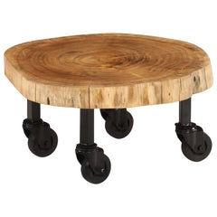 vidaXL Coffee Table Solid Wood Acacia 23.6"x21.7"x9.8"-0
