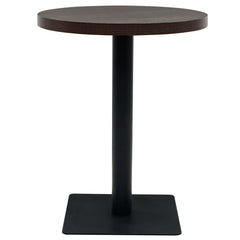 vidaXL Bistro Table Kitchen Bar Table Dining Room Table MDF and Steel Round-0