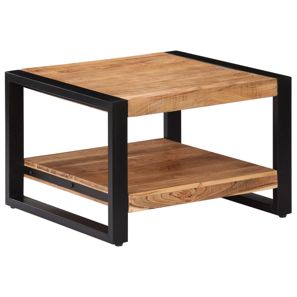 vidaXL Coffee Table 23.6"x23.6"x15.7" Solid Acacia Wood-1