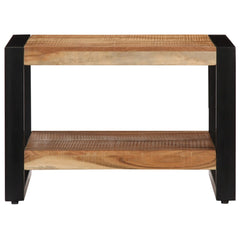 vidaXL Coffee Table 23.6"x23.6"x15.7" Solid Acacia Wood-2