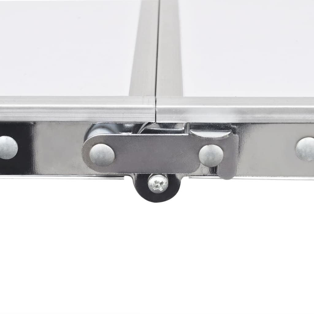 vidaXL Foldable Camping Table Height Adjustable Aluminum 47.2"x23.6"-3