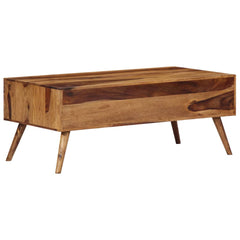 vidaXL Coffee Table 39.4"x19.7"x15.4" Solid Sheesham Wood-2