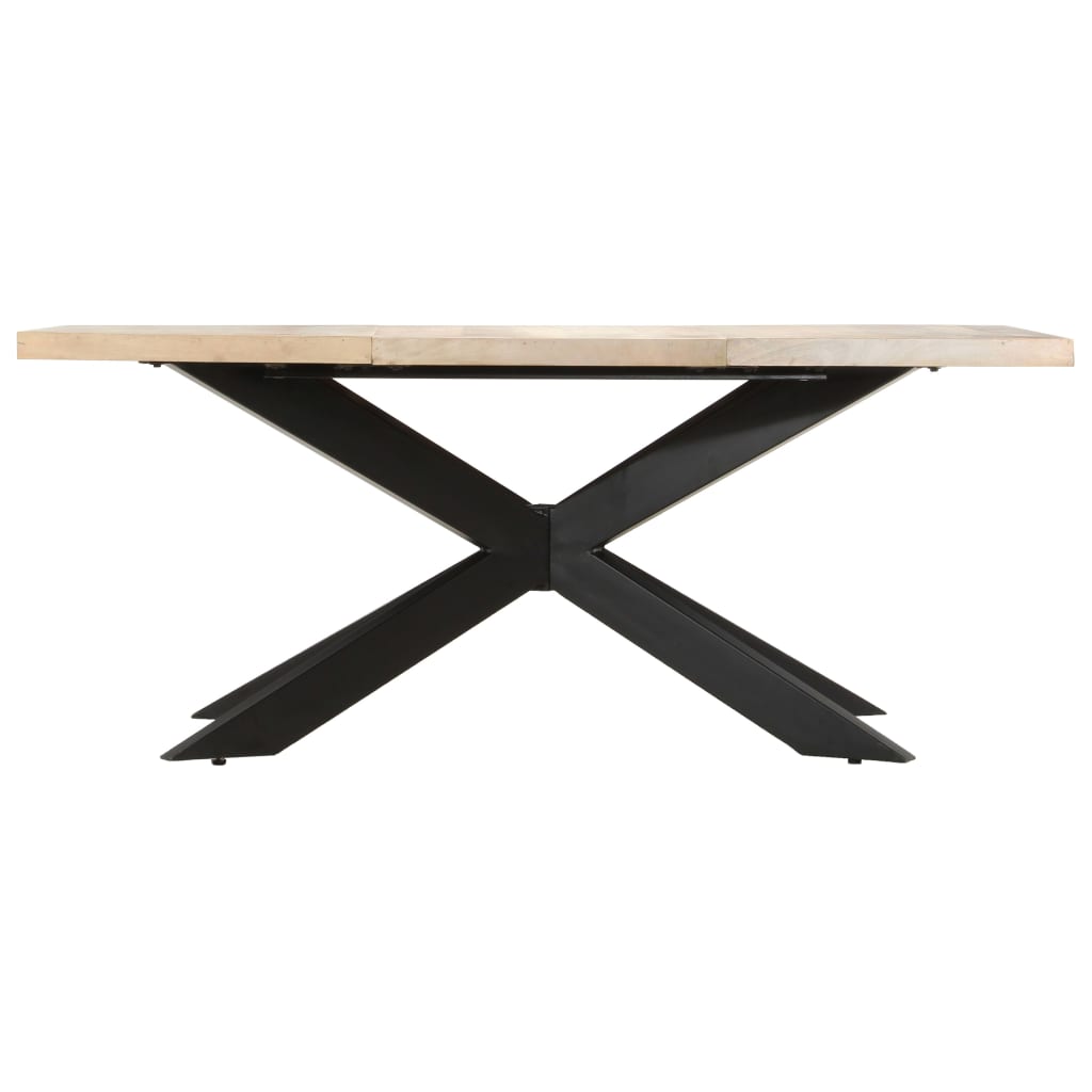 vidaXL Solid Wood Sheesham Dining Table Kitchen Desk Furniture Multi Colors-0