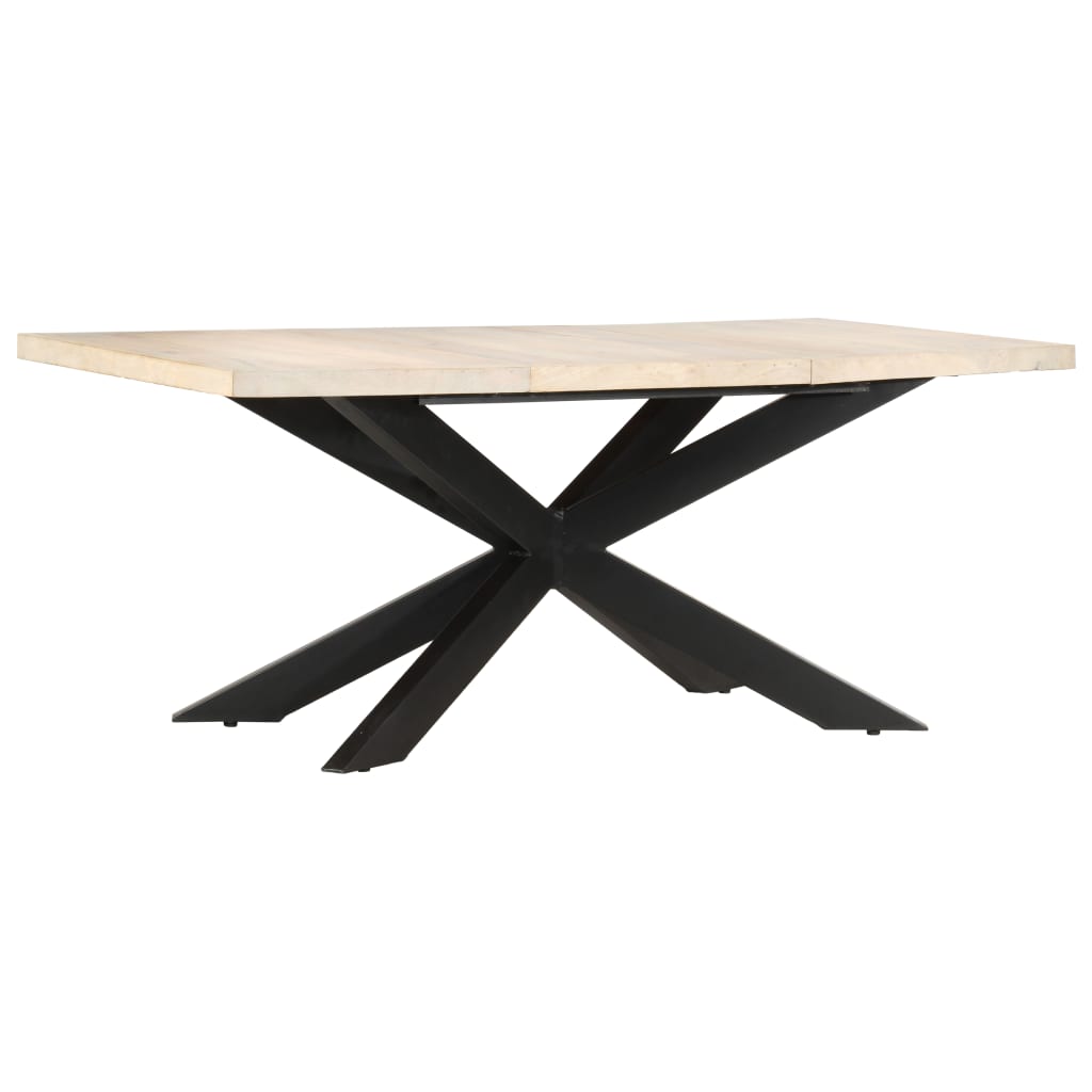 vidaXL Solid Wood Sheesham Dining Table Kitchen Desk Furniture Multi Colors-2