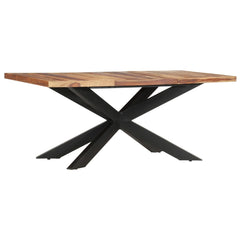 vidaXL Solid Wood Sheesham Dining Table Kitchen Desk Furniture Multi Colors-3