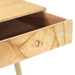 vidaXL Writing Desk with Drawers 39.4"x21.7"x29.5" Solid Mango Wood-3