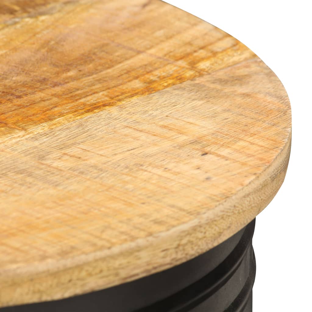 vidaXL Coffee Table Bowl-shaped End Table with Steel Base Solid Wood Reclaimed-4