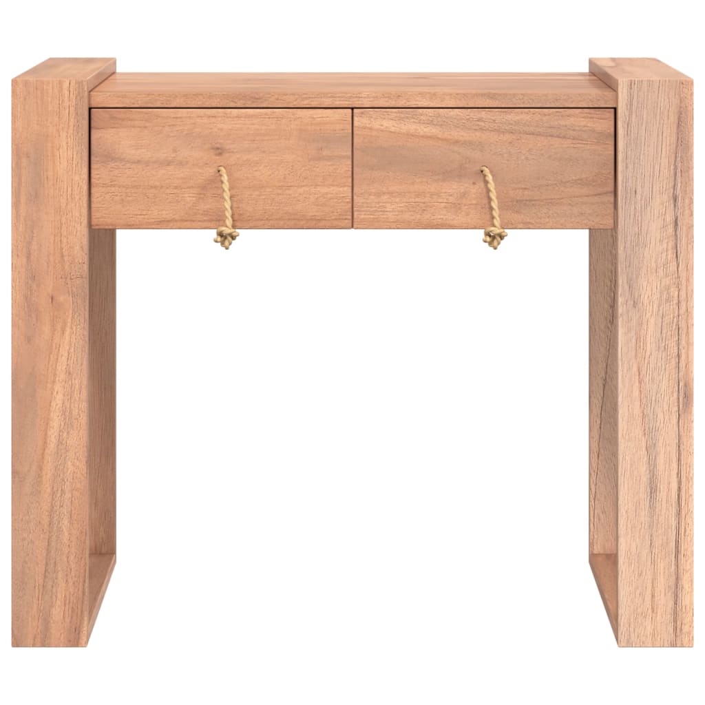 vidaXL Console Table 35.4"x13.8"x29.5" Solid Teak Wood-2