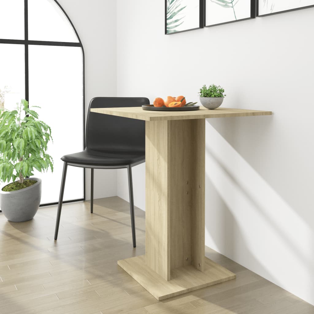 vidaXL Bistro Table Kitchen Dining Room Bar Table Dining Table Engineered Wood-9