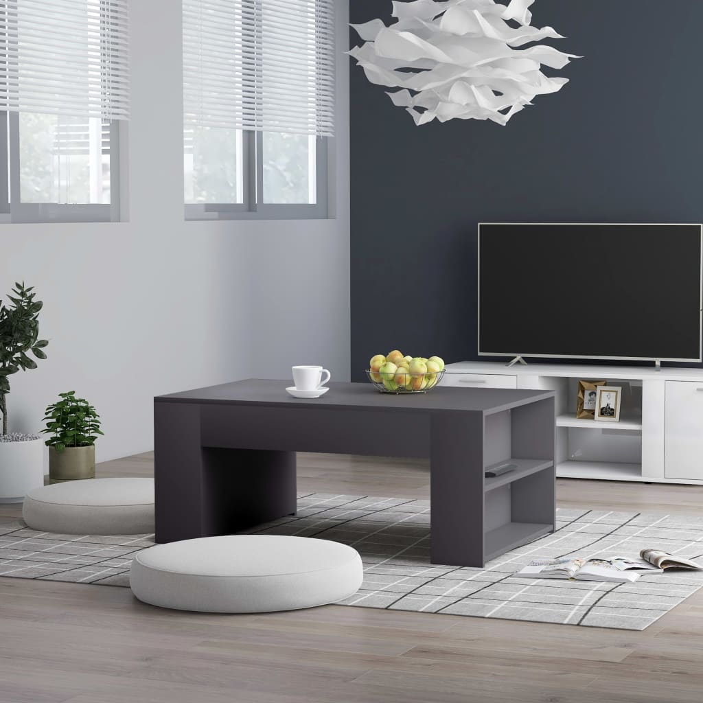 vidaXL Coffee Table Accent End Side Sofa Table for Living Room Engineered Wood-7