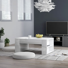 vidaXL Coffee Table Accent End Side Sofa Table for Living Room Engineered Wood-11