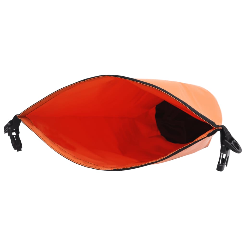 vidaXL Dry Bag with Zipper Orange 7.9 gal PVC-2