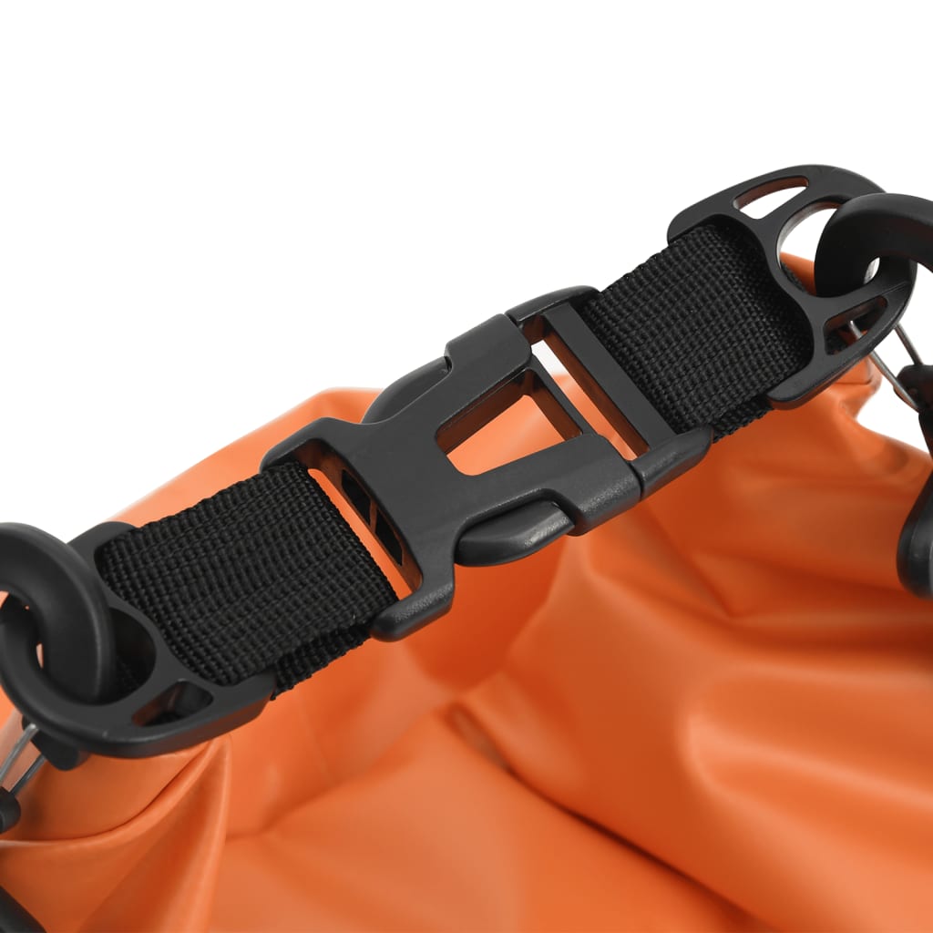 vidaXL Dry Bag with Zipper Orange 7.9 gal PVC-4