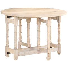vidaXL Dining Table Kitchen Table Dining Room Table Round Solid Mango Wood-3
