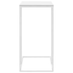 vidaXL Side Table White 15.7"x11.8"x23.2" Engineered Wood-2