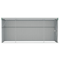 vidaXL Storage Shed Wall-mounted Garden Shed for Backyard Galvanized Steel-1