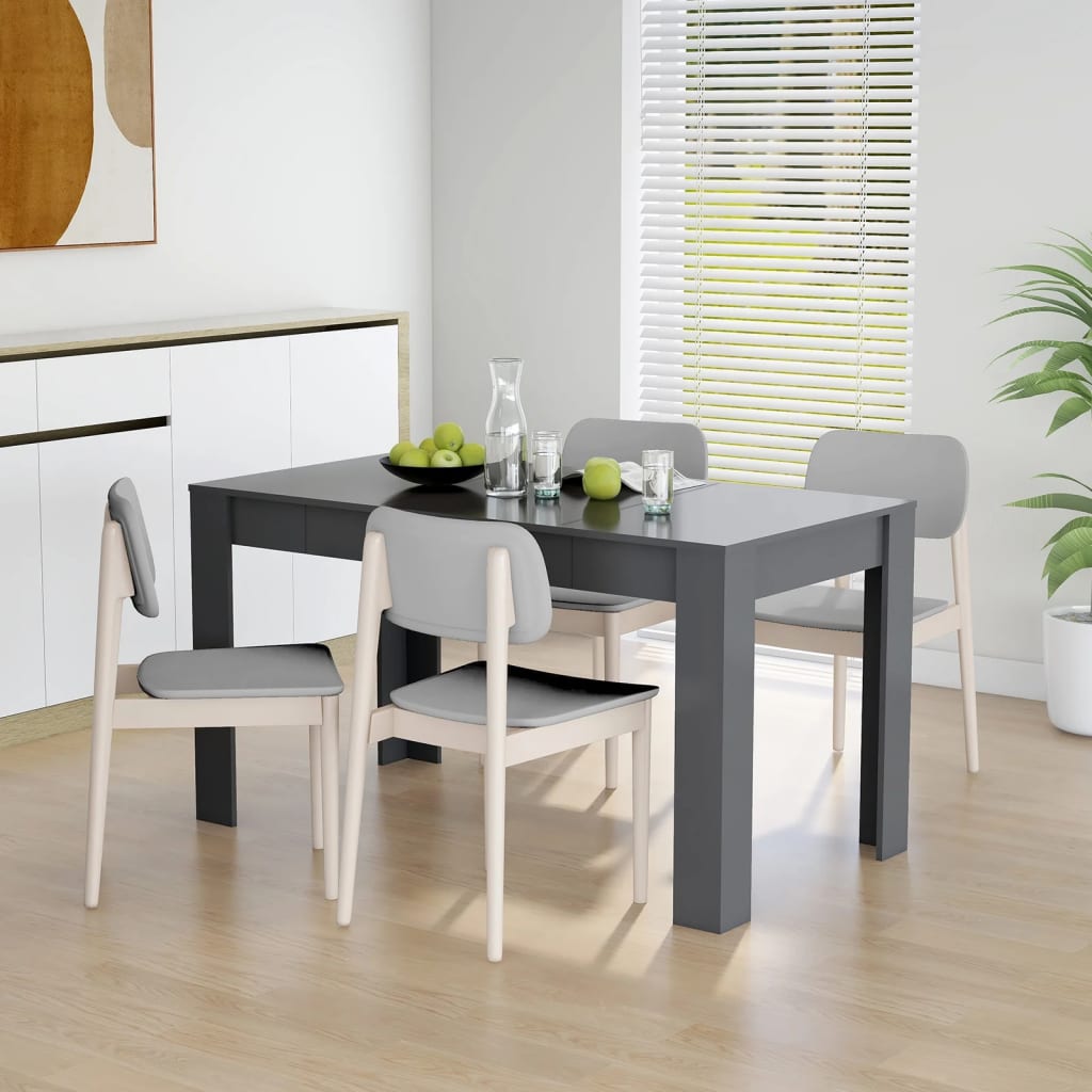 vidaXL Dining Table Engineered Wood Kitchen Dining Room Furniture Multi Colors-7