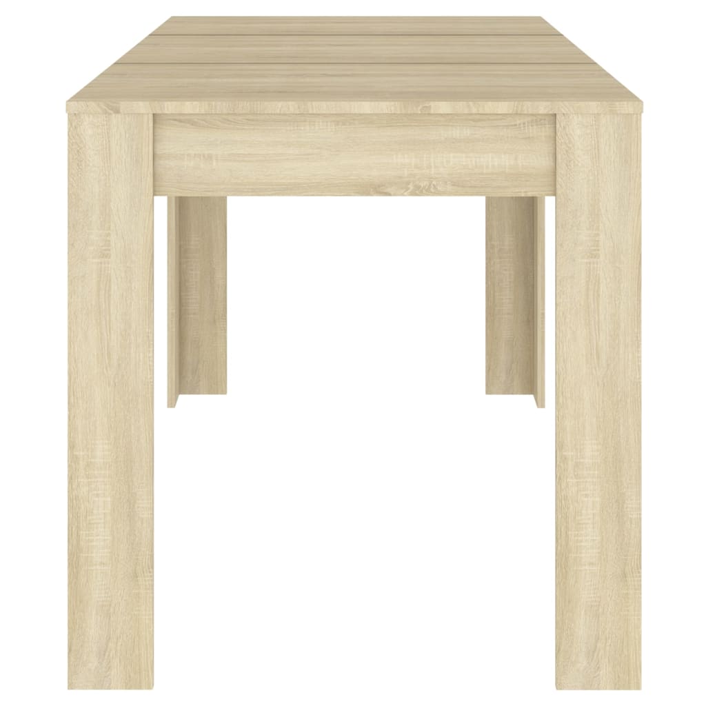 vidaXL Dining Table Engineered Wood Kitchen Dining Room Furniture Multi Colors-4