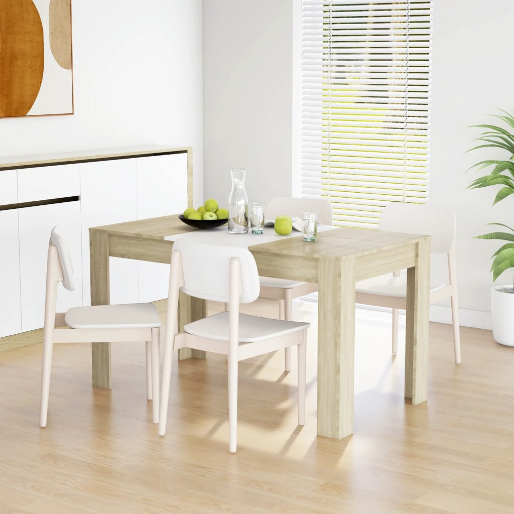 vidaXL Dining Table Engineered Wood Kitchen Dining Room Furniture Multi Colors-13