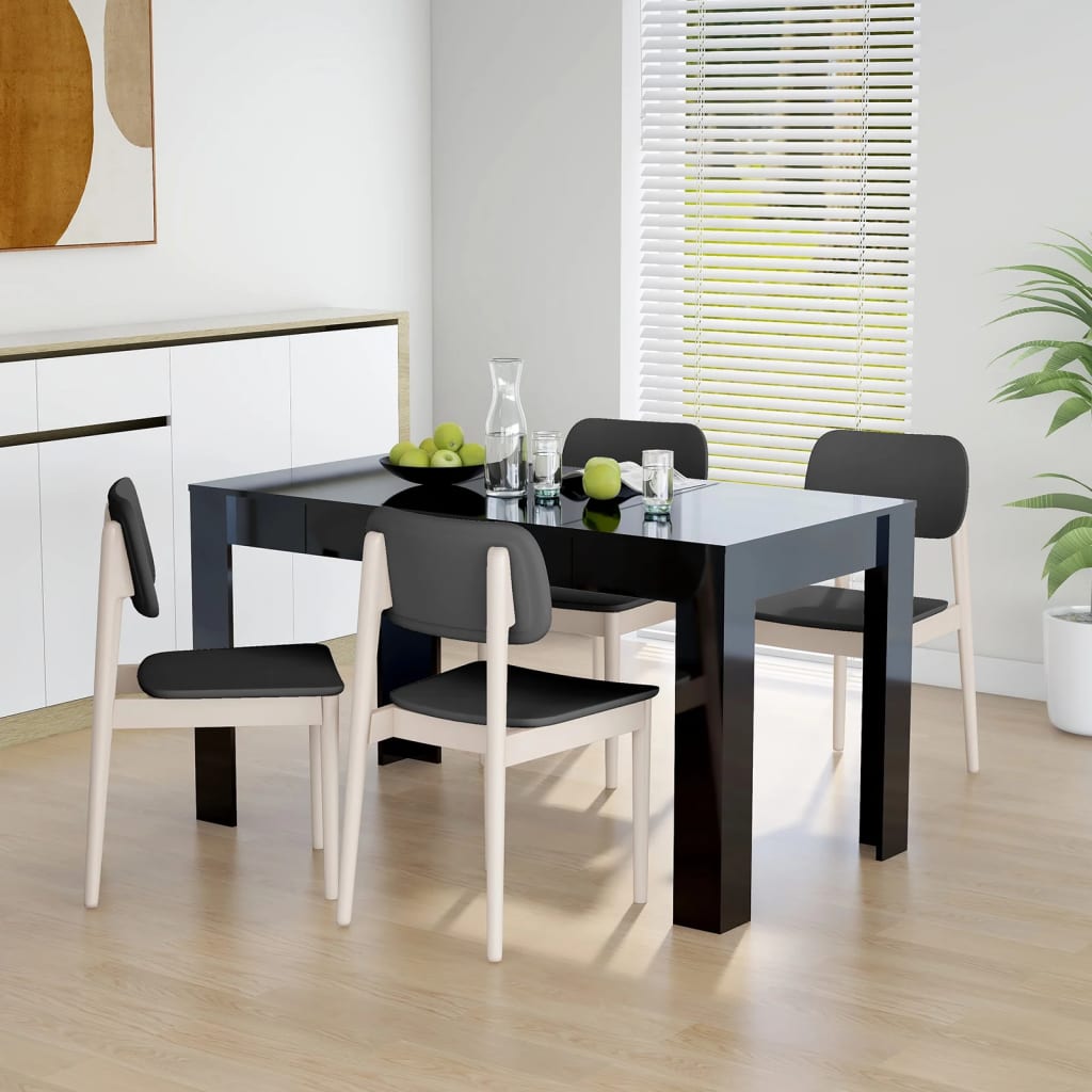 vidaXL Dining Table Engineered Wood Kitchen Dining Room Furniture Multi Colors-8