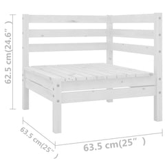vidaXL 11 Piece Patio Lounge Set Solid Pinewood Black-1