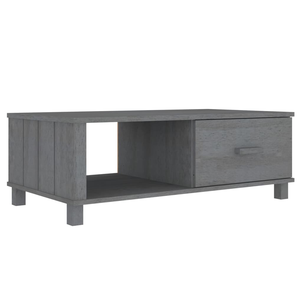 vidaXL Coffee Table End Table Living Room Side Table HAMAR Solid Wood Pine-2