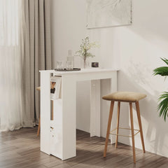 vidaXL Bar Table Kitchen Pub Table Bistro Table with Shelf Engineered Wood-10