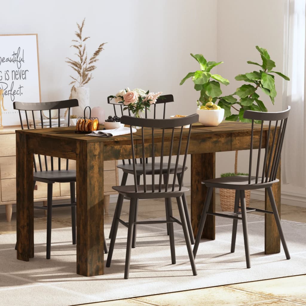 vidaXL Dining Table Engineered Wood Kitchen Dining Room Furniture Multi Colors-15