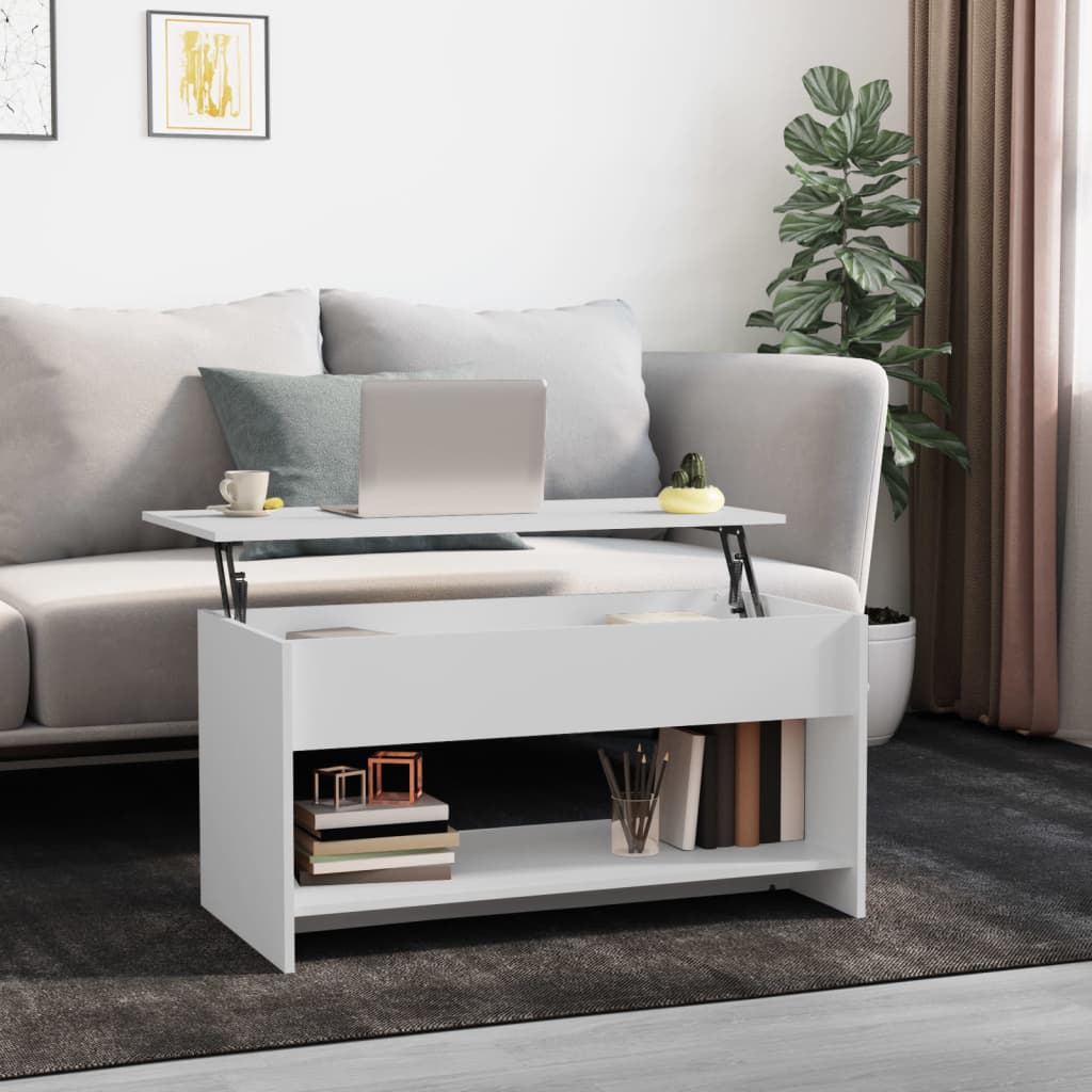 vidaXL Coffee Table Lift Top End Table Accent Side Sofa Table Engineered Wood-11