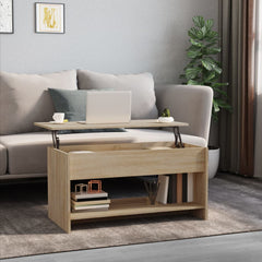 vidaXL Coffee Table Lift Top End Table Accent Side Sofa Table Engineered Wood-10