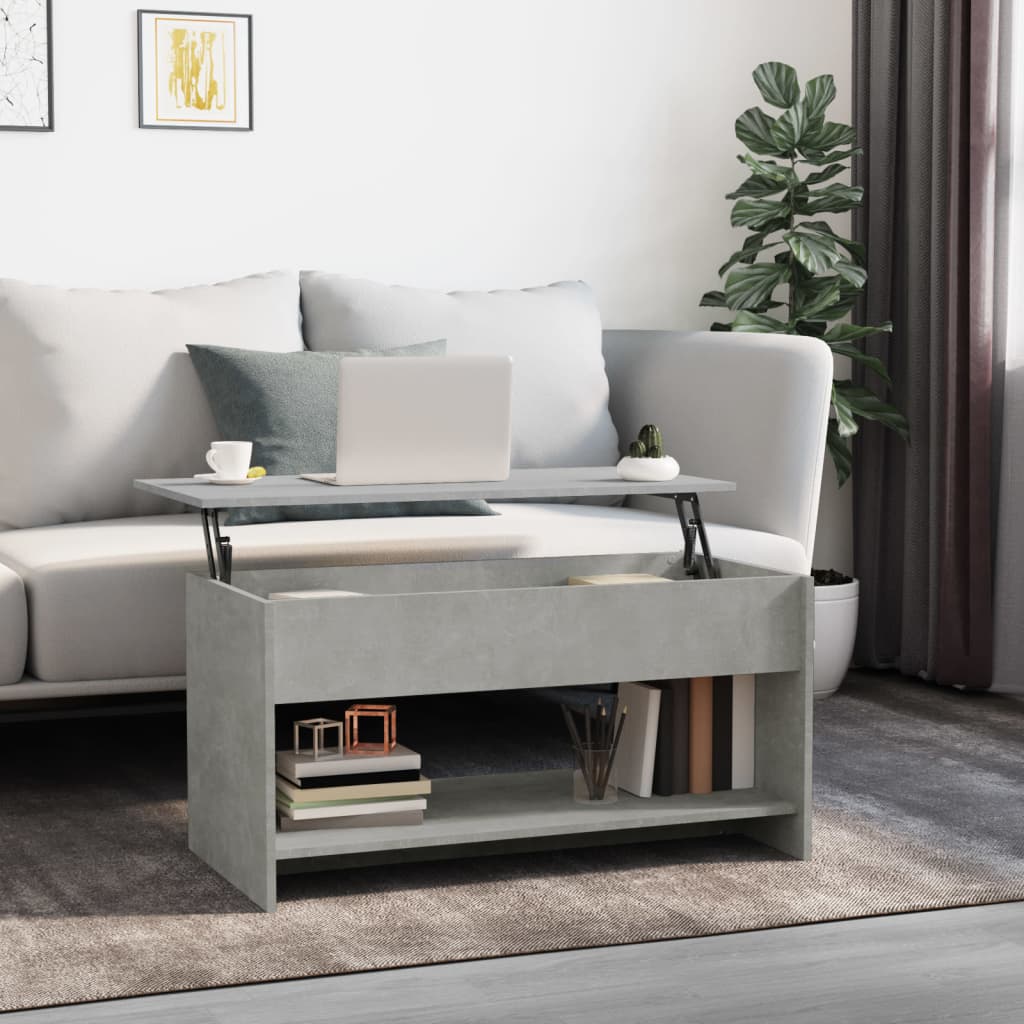 vidaXL Coffee Table Lift Top End Table Accent Side Sofa Table Engineered Wood-6