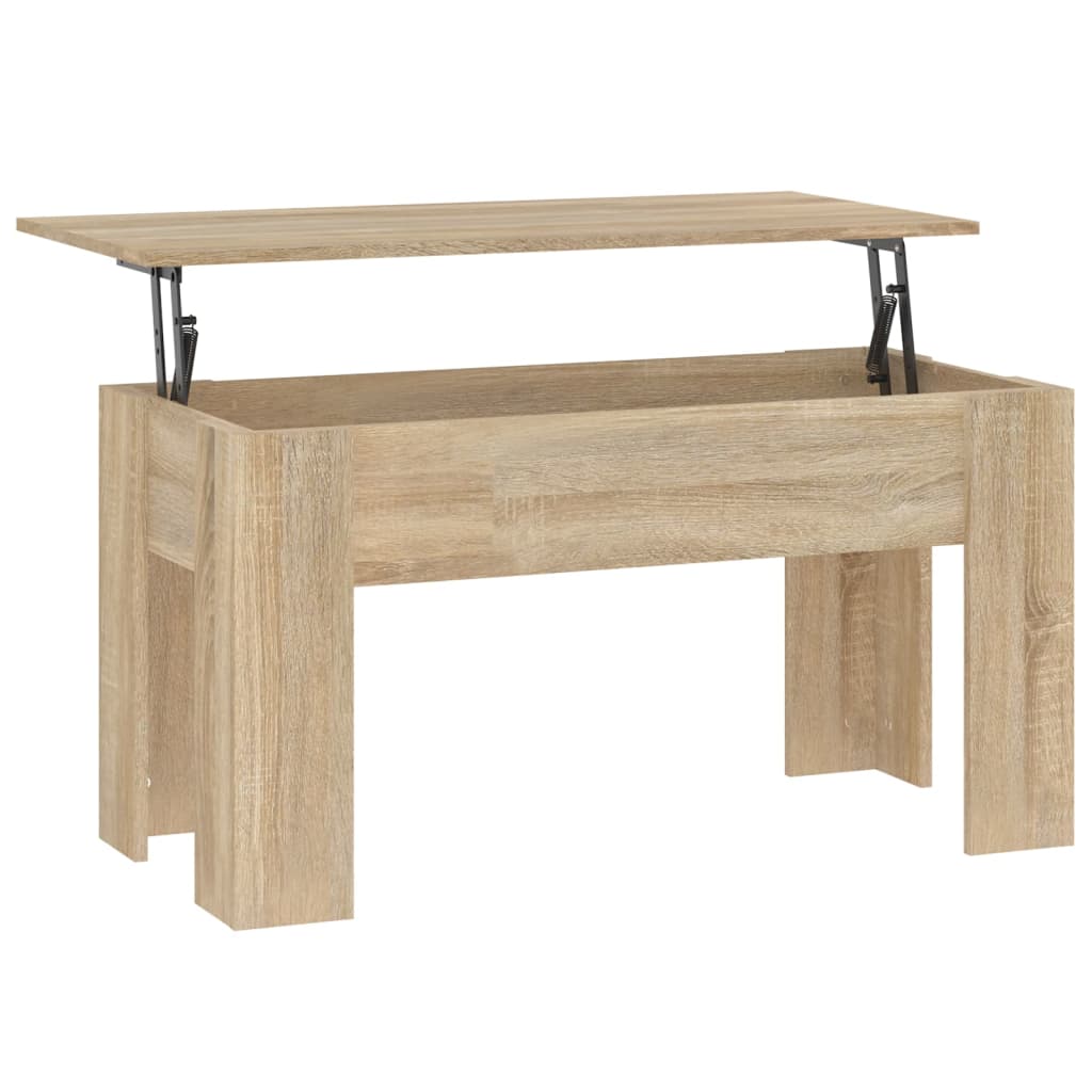 vidaXL Coffee Table Lift Top End Table Accent Side Sofa Table Engineered Wood-0