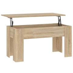 vidaXL Coffee Table Lift Top End Table Accent Side Sofa Table Engineered Wood-0