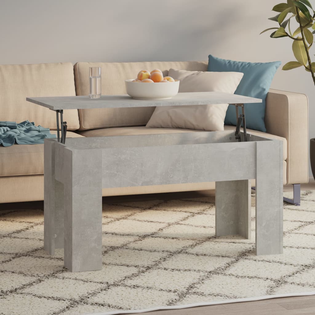 vidaXL Coffee Table Lift Top End Table Accent Side Sofa Table Engineered Wood-7