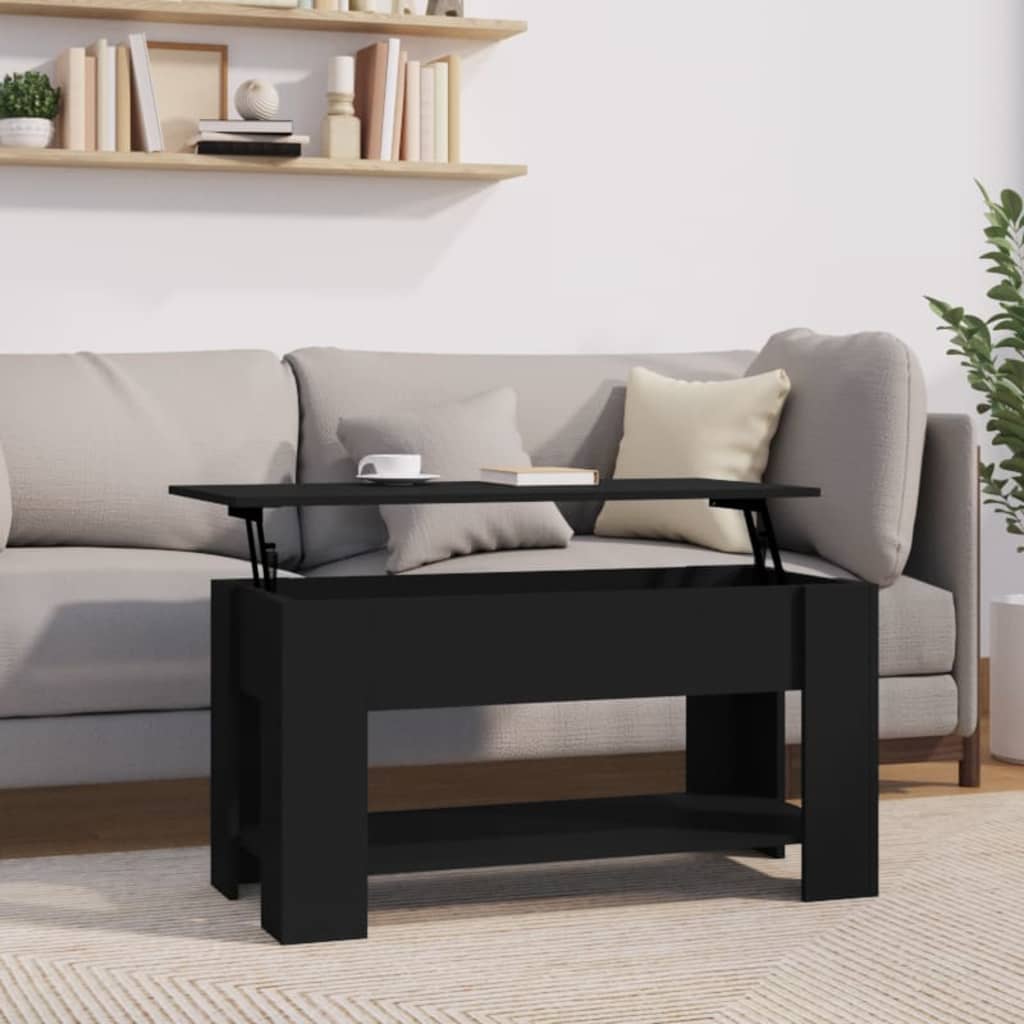 vidaXL Coffee Table Lift Top End Table Accent Side Sofa Table Engineered Wood-5