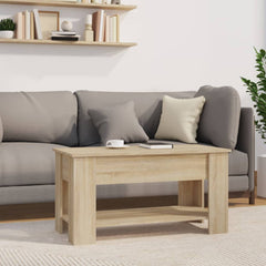vidaXL Coffee Table Lift Top End Table Accent Side Sofa Table Engineered Wood-0