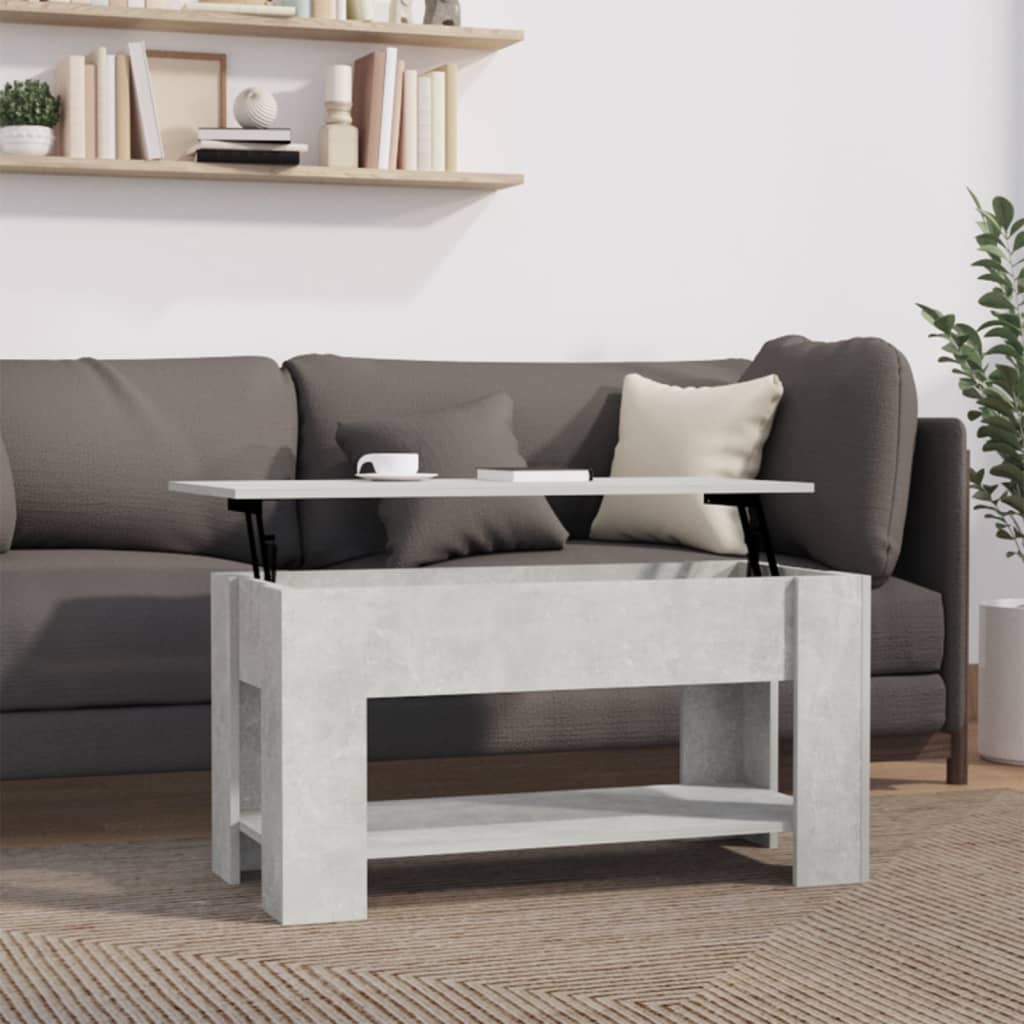 vidaXL Coffee Table Lift Top End Table Accent Side Sofa Table Engineered Wood-7